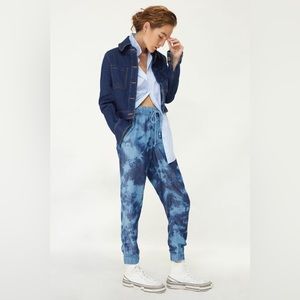 Anthropologie Cloth & Stone Rare Blue Tie-Dye Joggers Size S